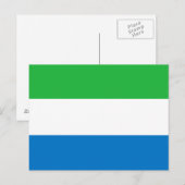Sierra Leone Flag ポストカード (正面/裏面)