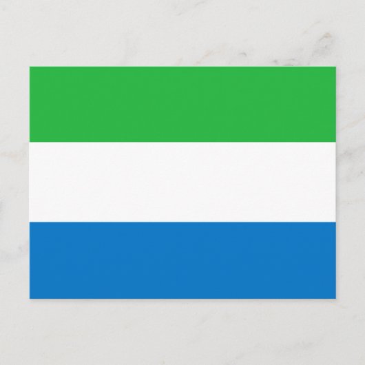 Sierra Leone Flag ポストカード (正面)