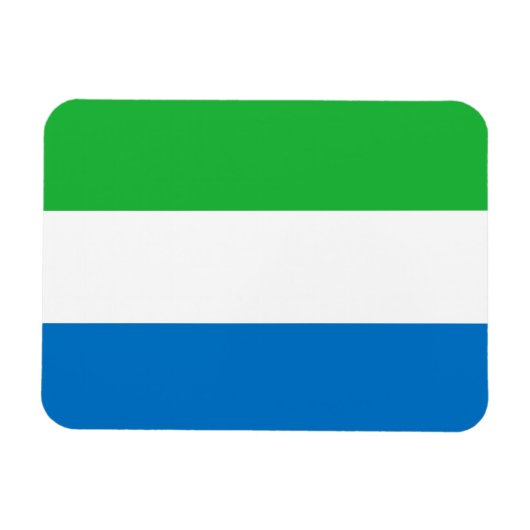 Sierra Leone Flag マグネット (横)