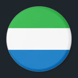 Sierra Leone Flag マグネット<br><div class="desc">Patriotic flag of Sierra Leone.</div>