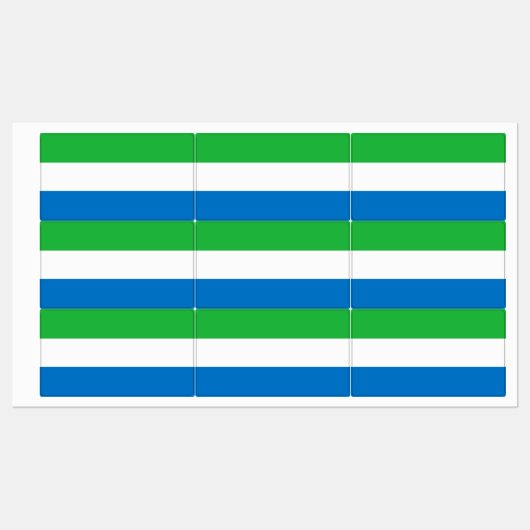 Sierra Leone Flag ラベル (シート)