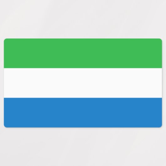 Sierra Leone Flag ラベル (デザイン2)