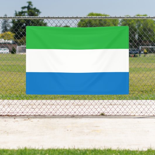 Sierra Leone Flag 横断幕 (インサイチュ)