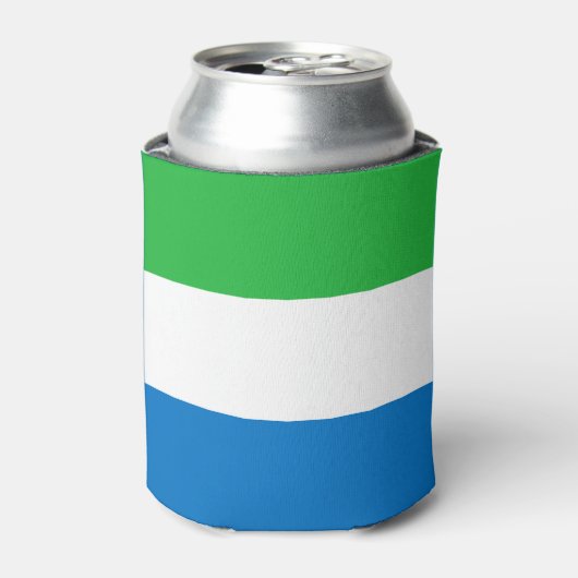 Sierra Leone Flag 缶クーラー (缶正面)