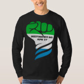 Sierra Leone independence day Black Pride Sweet Sa Tシャツ (正面)