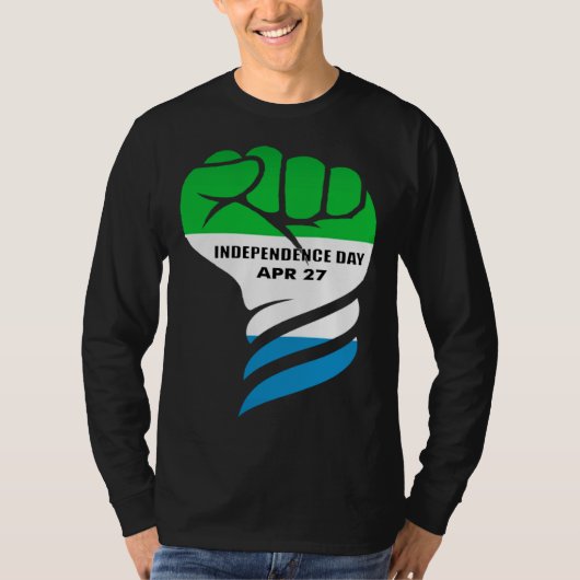Sierra Leone independence day Black Pride Sweet Sa Tシャツ (正面)