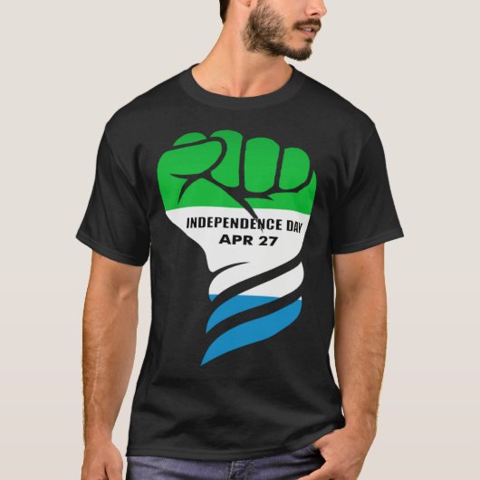 Sierra Leone independence day Black Pride Sweet Sa Tシャツ (正面)