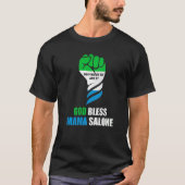 Sierra Leone Independence Home God Bless Mama Salo Tシャツ (正面)