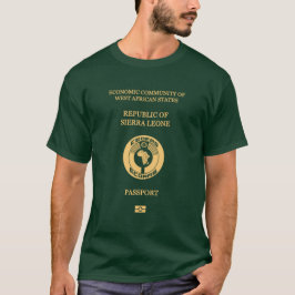 Sierra Leone passport Tシャツ