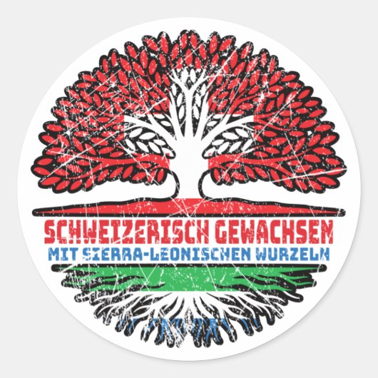 Sierra Leone Sierra-leonisch Schweizer Schweiz ラウンドシール (正面)