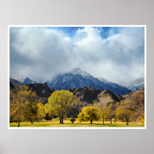 Sierra Nevada Fall Landscape - California Wall Art ポスター (正面)
