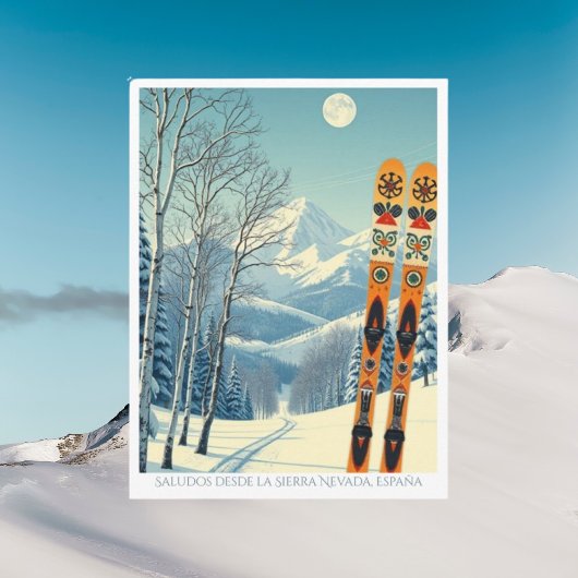 Sierra Nevada Spain España ski Postcard ポストカード