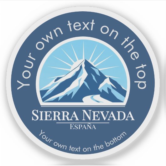 Sierra Nevada Spain España souvenir シール (正面)