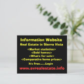Sierra Vist実在の情報サイト… ポストカード (スタンド正面)