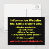 Sierra Vist実在の情報サイト… ポストカード (正面/裏面)