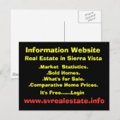 Sierra Vist実在の情報サイト… ポストカード (正面/裏面)