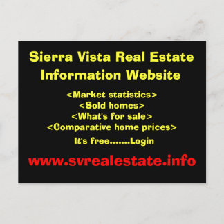 Sierra Vista 実在 Estate, Information Webサイト， ... ポストカード