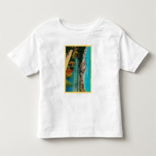 SierraMono高い郡のjune湖、カリフォルニア トドラーTシャツ (正面)