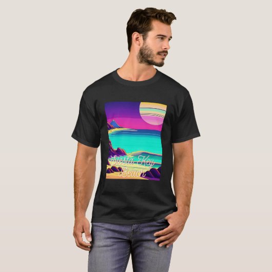 Siesta Key Beach Florida Parasdise Tシャツ (正面フル)