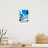 Siesta Key Beach Florida Travel Print ポスター (キッチン)