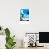 Siesta Key Beach Florida Travel Print ポスター (ホームオフィス)