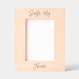 Siesta Key Florida Laser Engraved Picture Frame レーザー彫刻フレーム