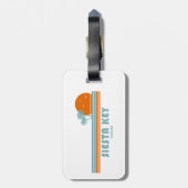 Siesta Key Florida Sun Palm Trees ラゲッジタグ (裏面縦)