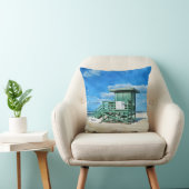 Siesta Key Green LifeGuard Tower Pillow クッション (椅子)
