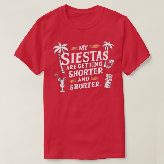 Siestas短く短いTシャツ Tシャツ (デザイン正面)
