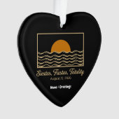 Siestas Fiestas Totality Spain Solar Eclipse 2026  オーナメント (正面)