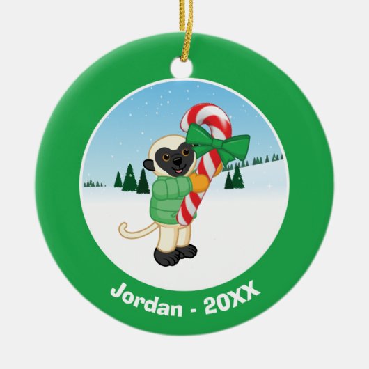 SifakaのLemur セラミックオーナメント (正面)