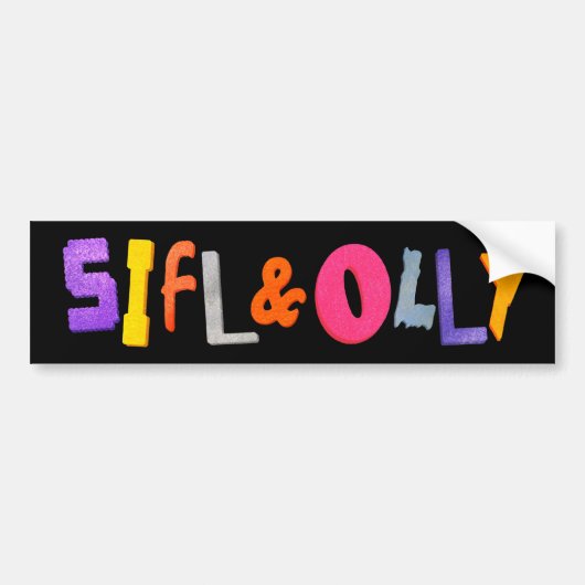 SiflおよびOllyのバンパーステッカー バンパーステッカー (正面)
