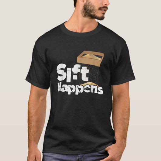 Siftは考古学考古学遺物Rを起こす Tシャツ (正面)