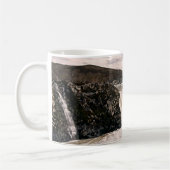 Sigaldaの滝のマグの絵画 コーヒーマグカップ (左)