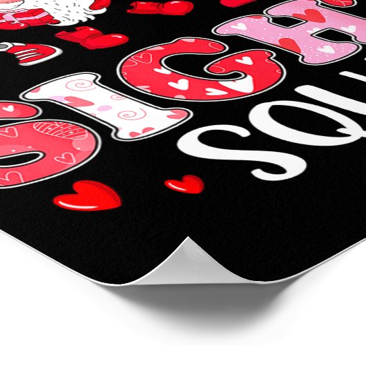 Sight Squad Optician Optometrist Dabbing Heart Val ポスター (角)