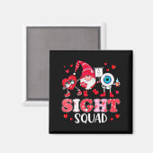 Sight Squad Optician Optometrist Dabbing Heart Val マグネット (正面/裏面)