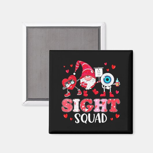Sight Squad Optician Optometrist Dabbing Heart Val マグネット (正面/裏面)