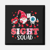 Sight Squad Optician Optometrist Dabbing Heart Val マグネット (正面)