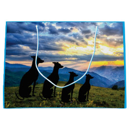 Sighthounds Sunset ラージペーパーバッグ