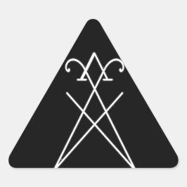 SigilのルシファーMorningstar三角形ステッカー 三角形シール