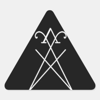 SigilのルシファーMorningstar三角形ステッカー 三角形シール