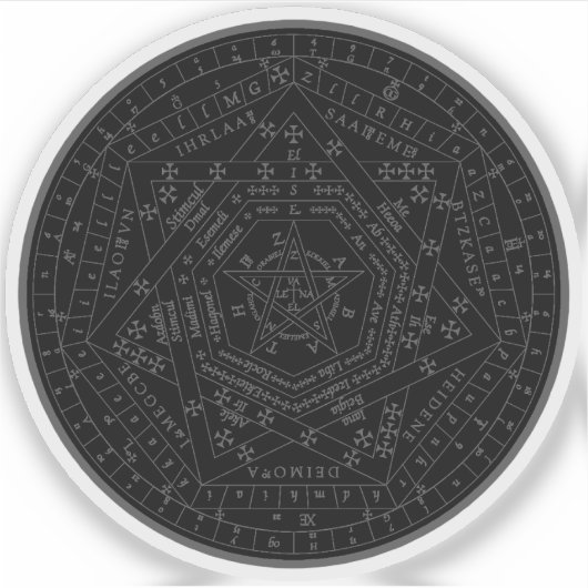 Sigillum Dei Aemeth (灰色) シール (正面)