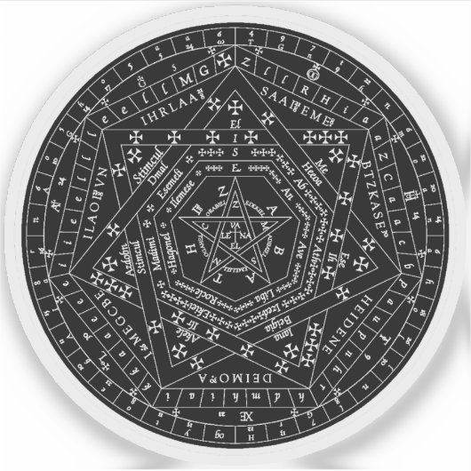 Sigillum Dei Aemeth (白) シール (正面)