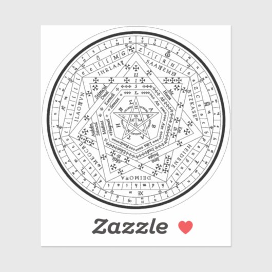 Sigillum Dei Aemeth (black) シール (シート)