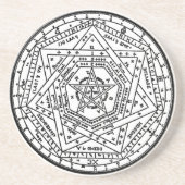 Sigillum Dei Aemeth (Dei Amethのシールのsigil コースター (正面)
