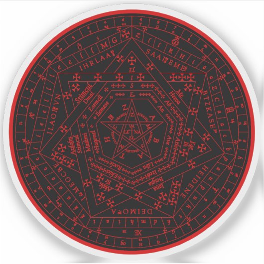 Sigillum Dei Aemeth (red) シール (正面)