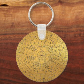 Sigillum Dei Seal of God Angelic John Dee Diagram キーホルダー (正面)