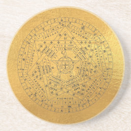 Sigillum Dei Seal of God Angelic John Dee Diagram コースター