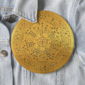 Sigillum Dei Seal of God Angelic John Dee Diagram 缶バッジ (インサイチュ)