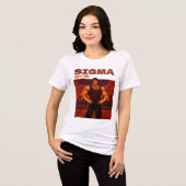 Sigma 強い男 トライブレンドTシャツ (正面全面)